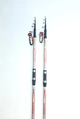 2 Cañas Trabucco Surfcasting, Caña Pesca, Telescop