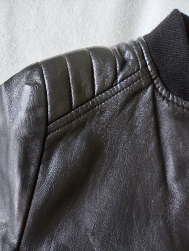 Chaqueta cuero niño/niña negra