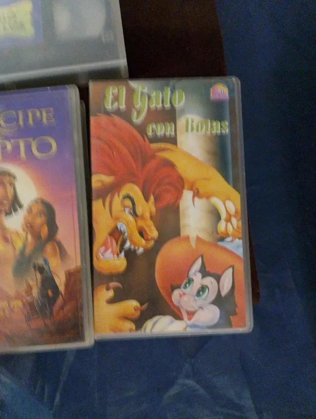 Lote 4 Películas VHS Animadas (Español)