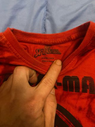 Maglia Spiderman bimbo manica lunga