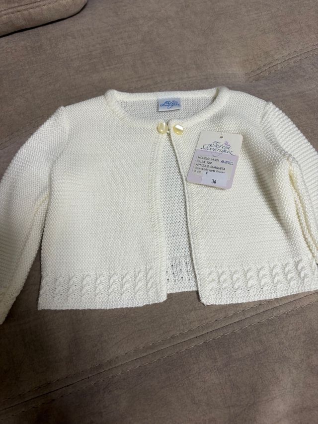 Chaqueta de punto para bebé Talla 12 meses