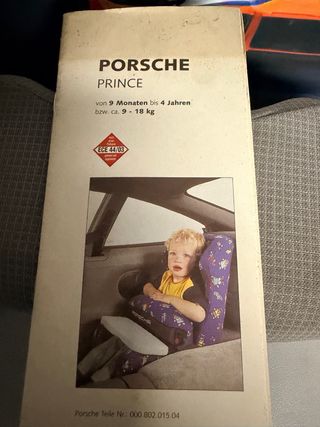 Silla coche porsche para bebé desde 9 meses 4 años