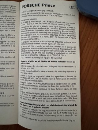 Silla coche porsche para bebé desde 9 meses 4 años