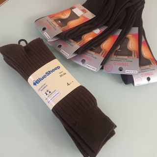 KLER. CALCETINES Hombre. MARRON. 5 pares