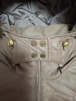 Abrigo Parka Cortefiel mujer beige/marrón