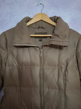 Abrigo Parka Cortefiel mujer beige/marrón