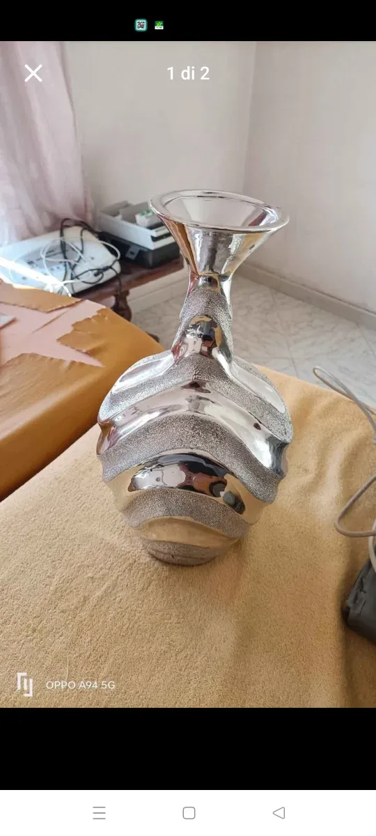 Vaso decorativo argento