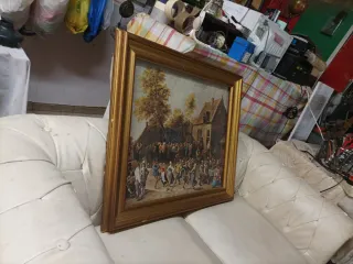 Cuadro Fiesta Jardín Siglo XVIII