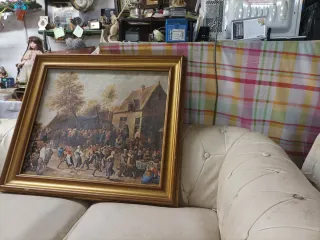 Cuadro Fiesta Jardín Siglo XVIII