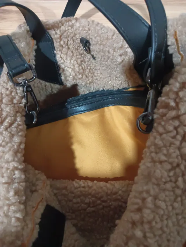 Bolso Martina K cuadros marrón y amarillo