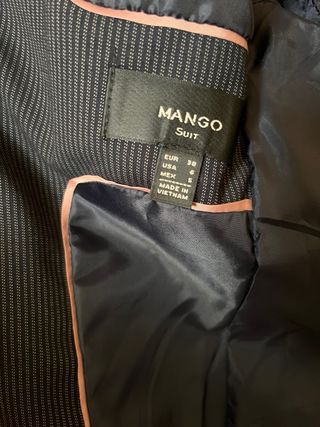 Traje de chaqueta Mujer de Mango negro