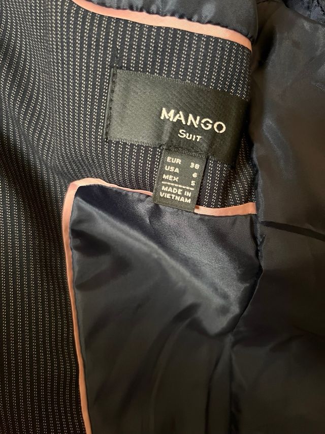 Traje de chaqueta Mujer de Mango negro