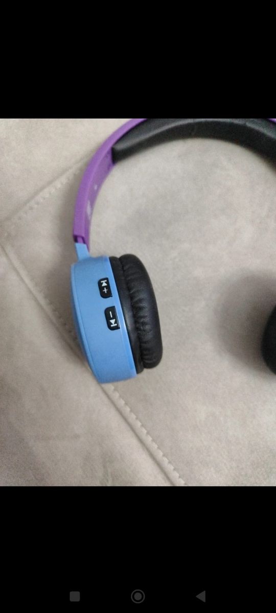 Cuffie Bluetooth Wireless Blu e Viola