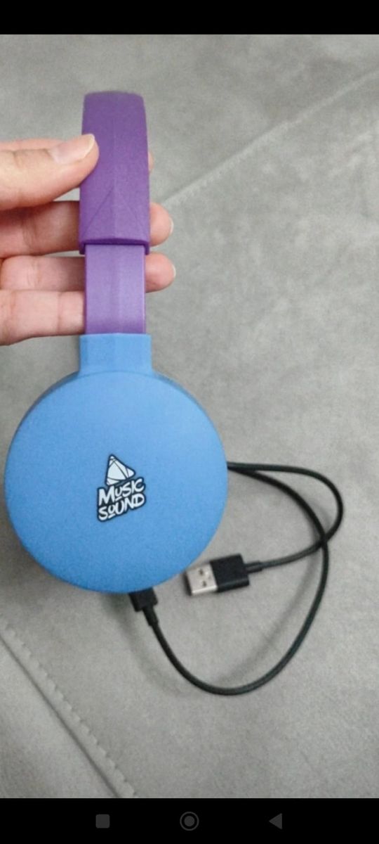 Cuffie Bluetooth Wireless Blu e Viola