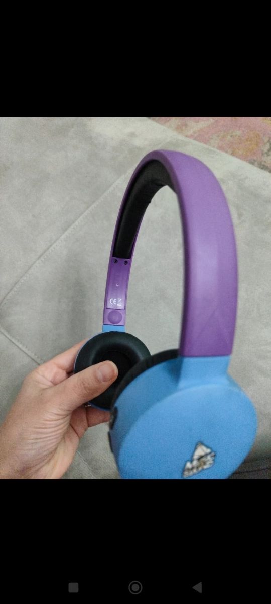 Cuffie Bluetooth Wireless Blu e Viola