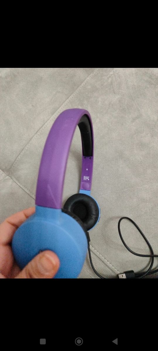 Cuffie Bluetooth Wireless Blu e Viola
