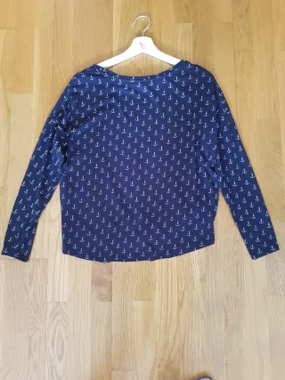 Camiseta manga larga mujer Springfield azul marino