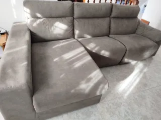 Sofá cheslong electrico