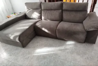 Sofá cheslong electrico