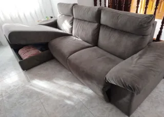 Sofá cheslong electrico