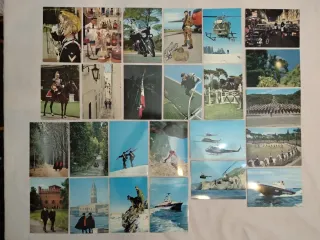 Set 25 cartoline vintage Arma Carabinieri