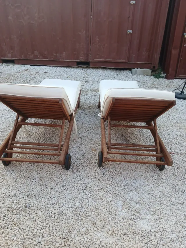 Tumbonas Barlow Tyrie de madera y tela