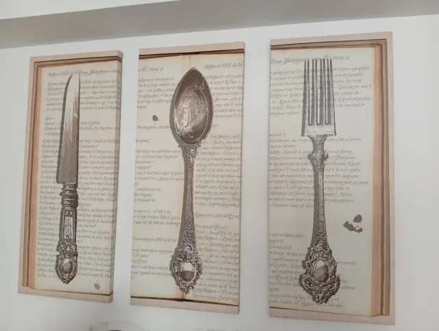 Cuadros decorativos de cubiertos