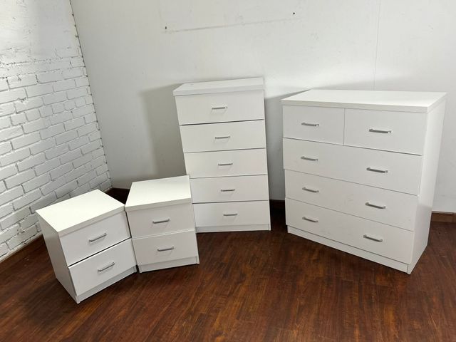 Conjunto dormitorio blanco moderno - completo