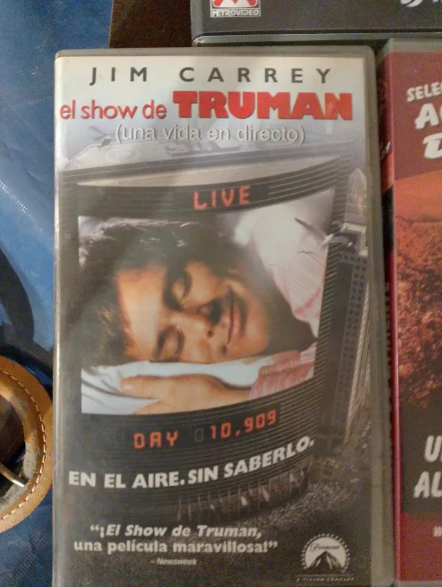Lote 4 Películas VHS: Star Wars, Truman Show, Pilo