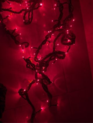 Luces Navidad Rojas 100 Bombillas