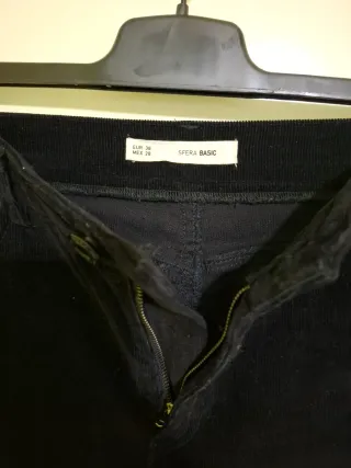 Pantalón pana Sfera Negro Mujer T.38