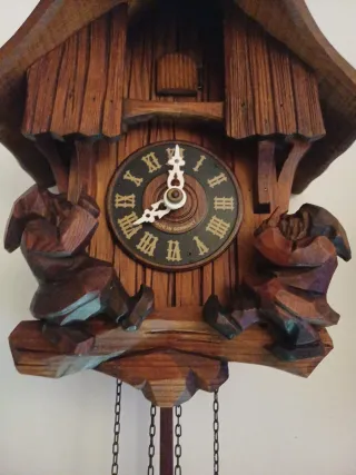 Orologio con cucù in legno (rarissimo)