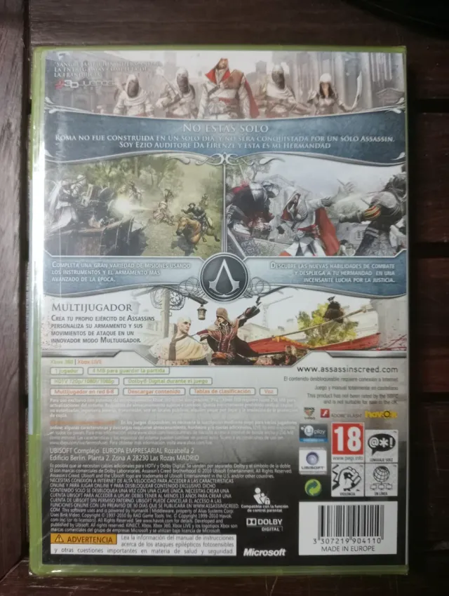 Assassin's Creed La Hermandad PAL ESP Xbox - Sigillato