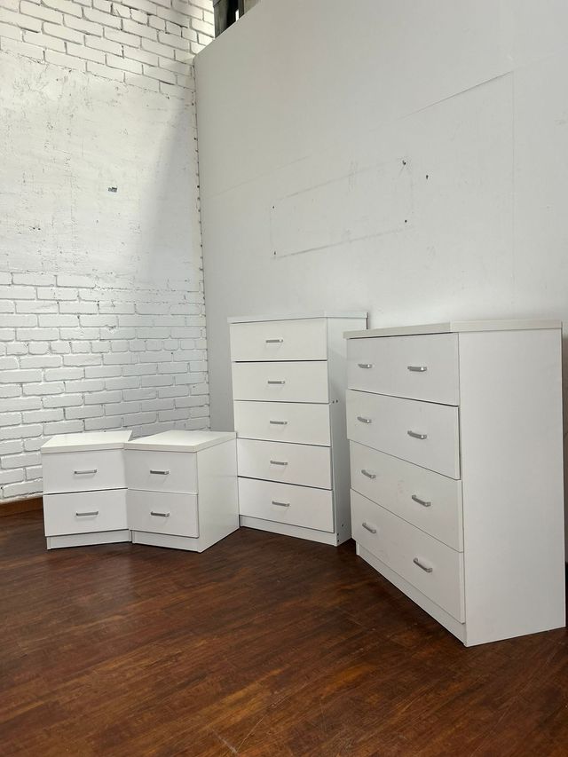 Conjunto dormitorio juvenil completo - blanco
