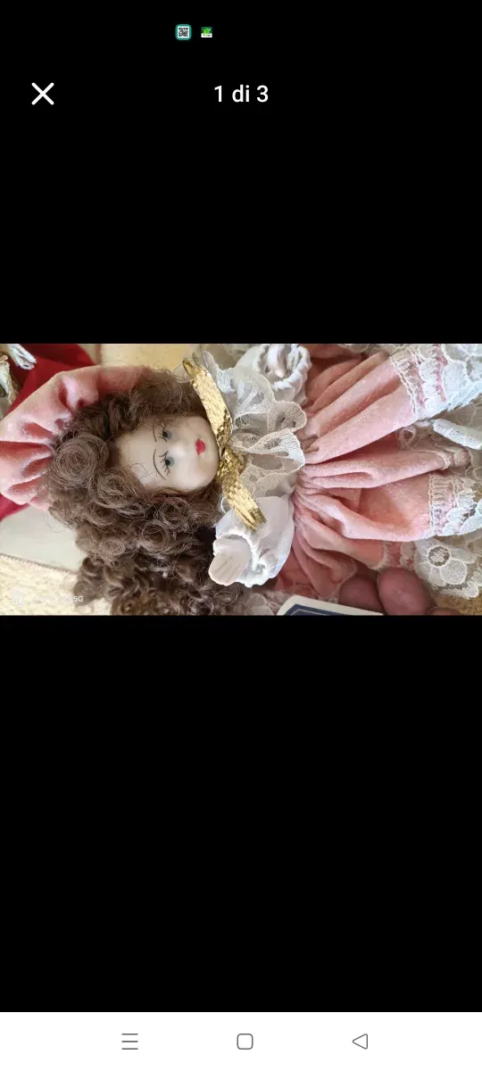 Bambola in porcellana Capodimonte