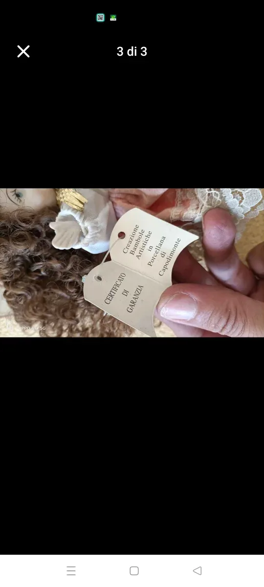 Bambola in porcellana Capodimonte