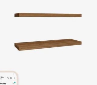 Estantes flotantes madera marrón oscuro