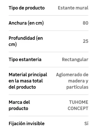 Estantes flotantes madera marrón oscuro