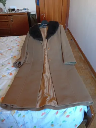 Abrigo paño lana y Cachemira Talla M