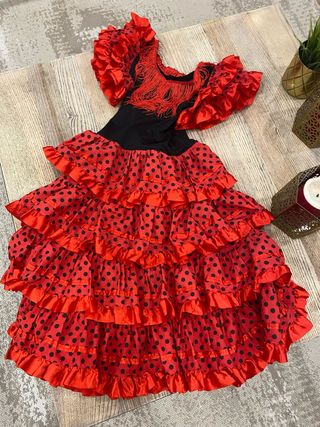 Disfraz Flamenca Niña 10-12 Años