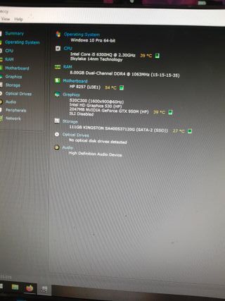 Portátil HP Omen 15-AX013NS Gaming