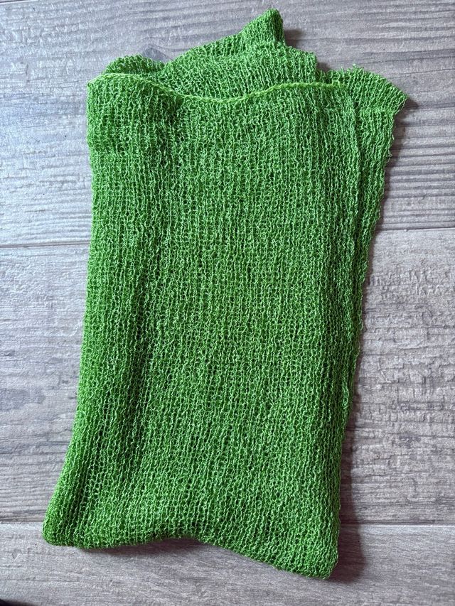 Atrezzo fotografía recién nacido verde