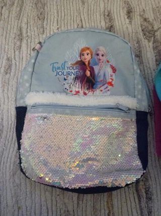 Mochila Frozen lentejuelas reversible