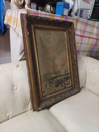 Cuadro antiguo óleo siglo XIX