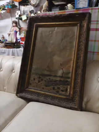 Cuadro antiguo óleo siglo XIX