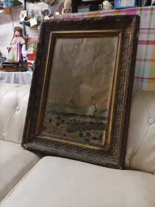 Cuadro antiguo óleo siglo XIX