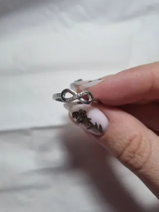 Anillo Infinito Plata con Circonitas