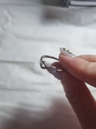 Anillo Infinito Plata con Circonitas