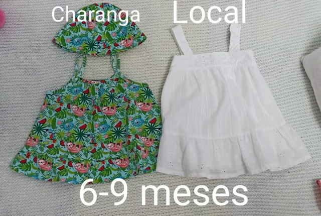 Lote 2 vestidos bebé 6-9 meses