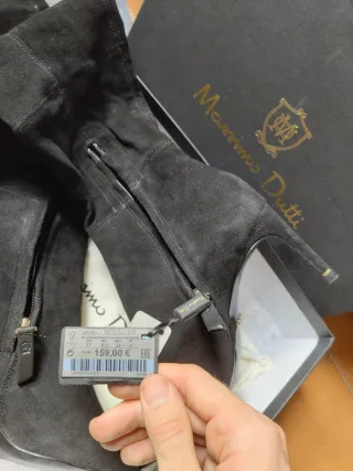 Botas altas Massimo Dutti negras